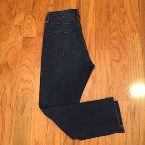 Bandolino Women Jeans Size 8 Smooth Operator Blue Straight Leg Darkwash